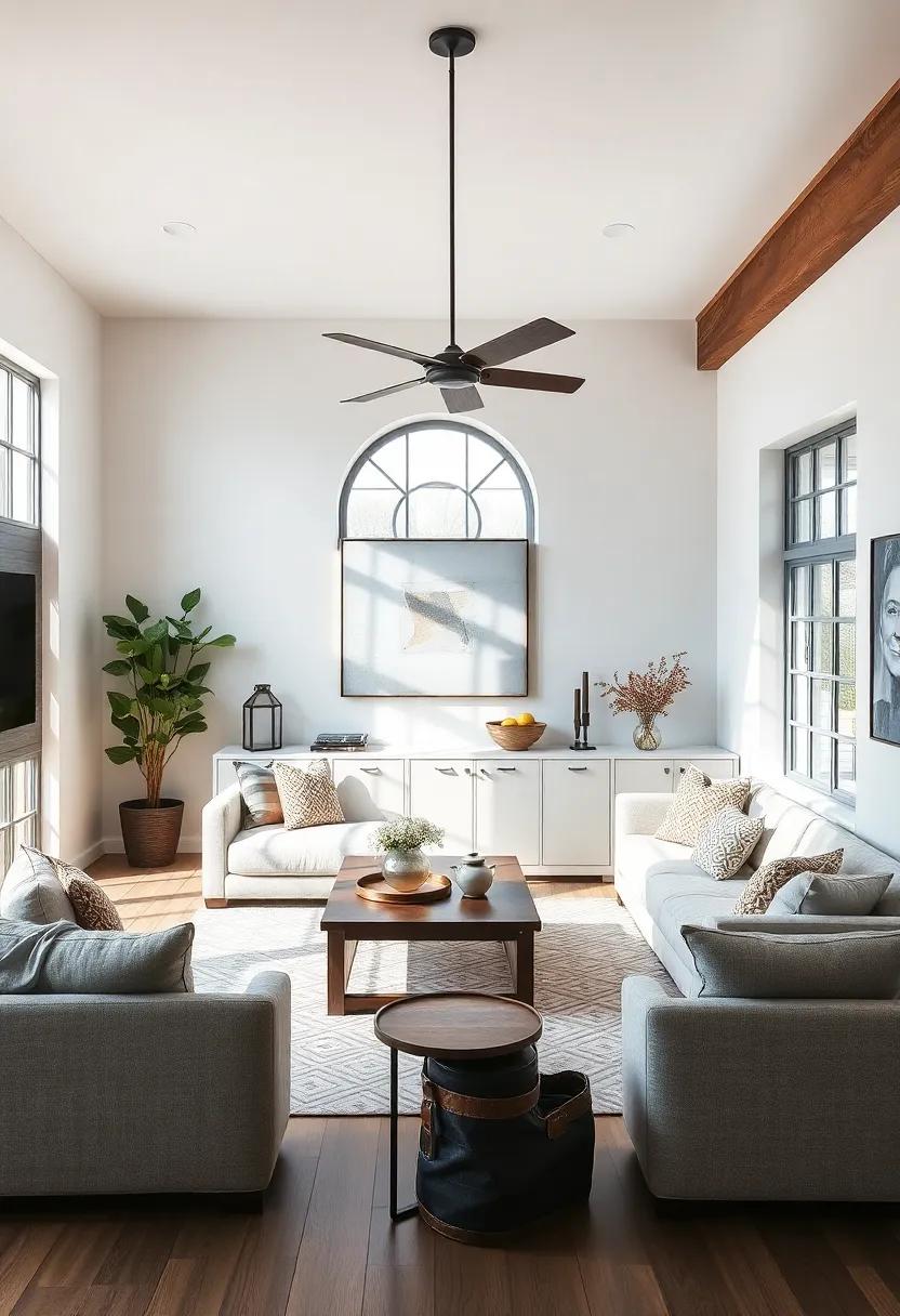 Curating Artwork⁣ That Reflects a Fusion of Farmhouse and Industrial Themes