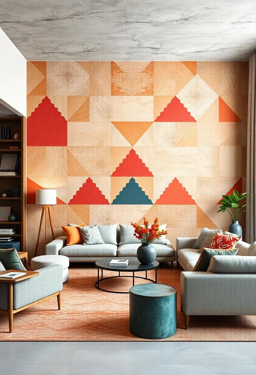 Bold color combos:⁣ Choose wallpapers with high-contrast‍ geometric shapes to make ‌a striking statement that energizes the room