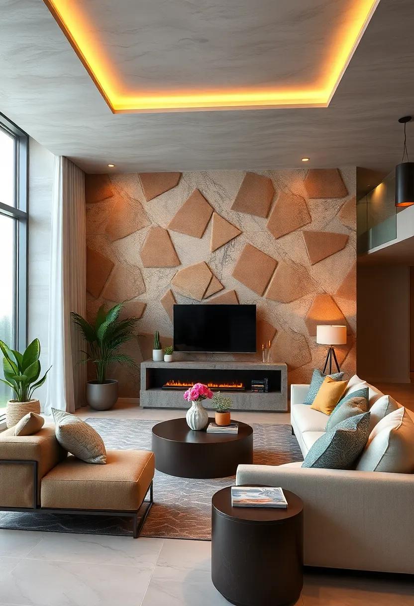 Textured wallpapers:⁣ Choose wallpapers that​ feature raised⁣ geometric designs for a tactile element that offers both visual and ‌physical interest