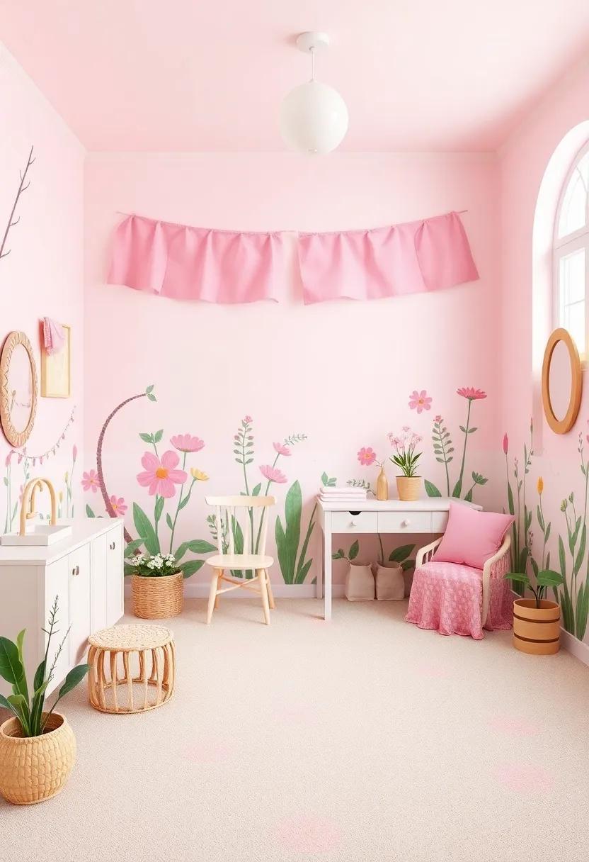 Charming​ Fairytale Garden: Use pastel colors, ⁤floral patterns, and whimsical designs, encouraging a love ‍for⁤ nature and ​fantasy in every corner