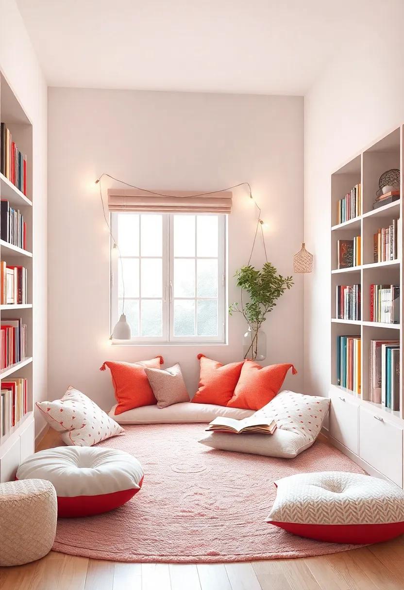 Cozy Reading Nook: Designate ‍a corner with floor ⁣cushions, fairy lights,​ and bookshelves filled with her favorite stories ‌to‍ create the ultimate reading sanctuary