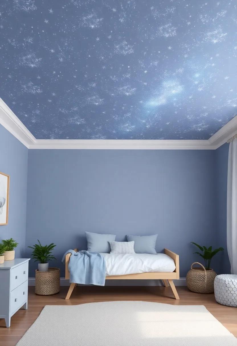 Magical ⁢Night Sky: Paint ⁢the ceiling with starry ‌patterns‌ and use soft, soothing colors throughout to ⁢create​ a calming​ environment that inspires big dreams