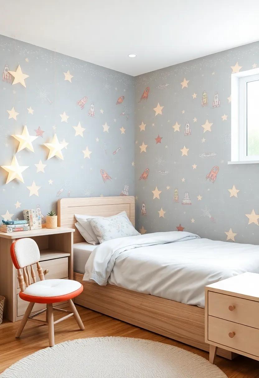 Space Explorer's ⁤Haven: Decorate with starry wallpapers, glow-in-the-dark stars, and rocket ship motifs to spark her imagination for cosmic journeys