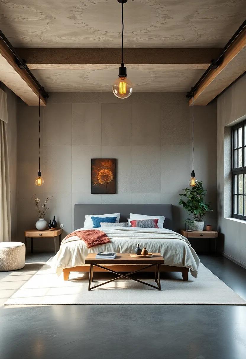 Mixing Vintage and Modern: ⁤A timeless Industrial Bedroom