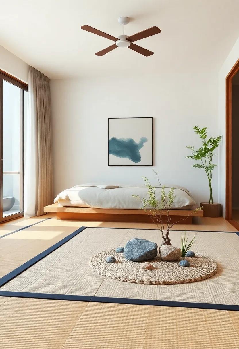 Consider an Indoor Zen Garden: If space allows, create⁢ a mini Zen garden with ⁣sand,⁤ stones, and ⁤small‌ plants for a ‍unique sculptural‍ element