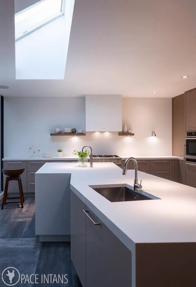 Creative lighting Ideas Highlighting Kitchen Islands with Sinks
