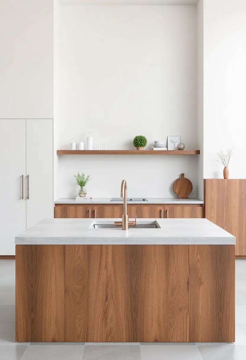 Timeless Materials for Kitchen Islands ⁢with sinks: Wood, Stone, and ⁢More