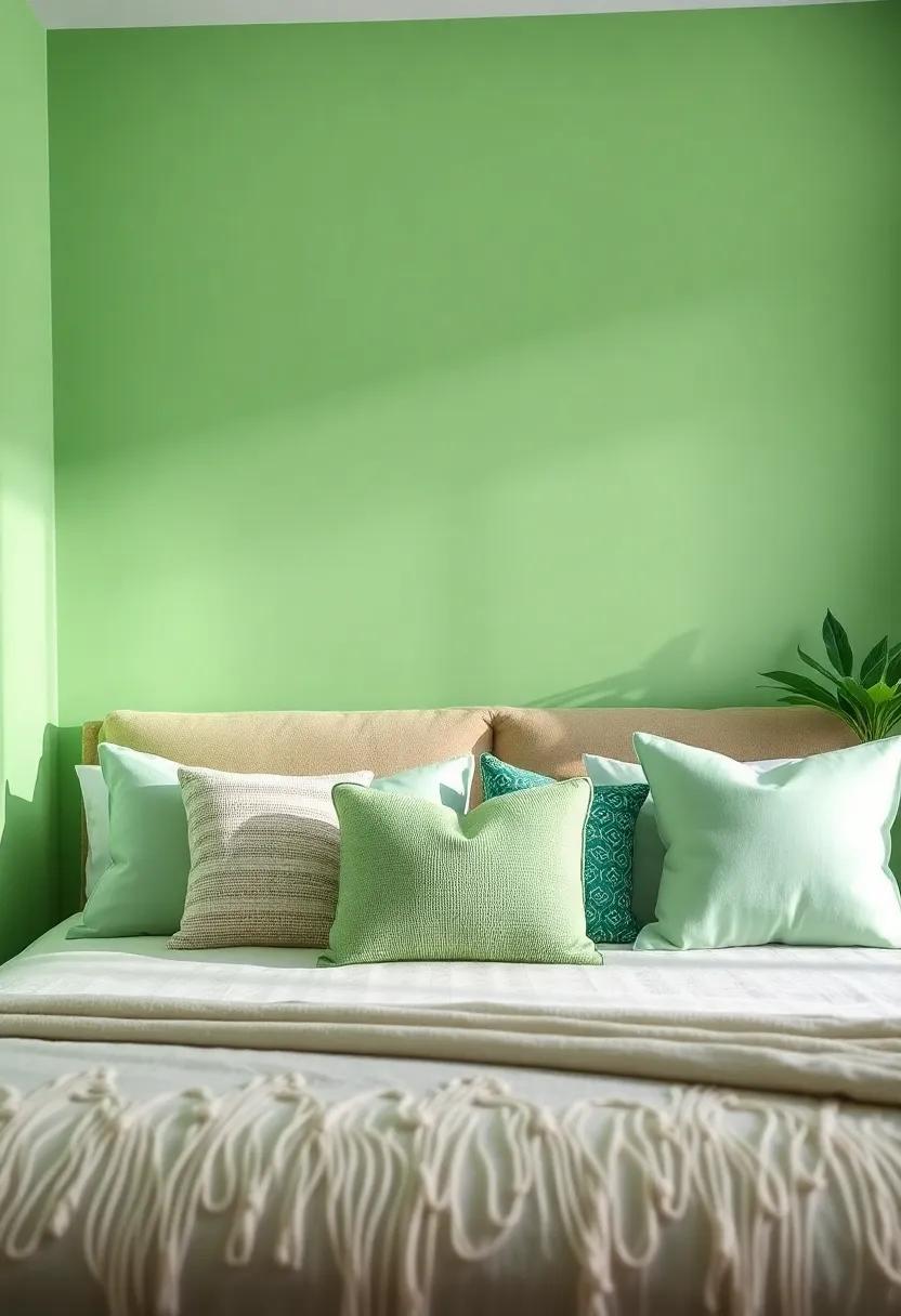 Pastel Green⁢ Dreams: Use soft pastel shades ⁣of⁤ light green on walls and textiles to evoke a calming ⁣atmosphere perfect for study and relaxation