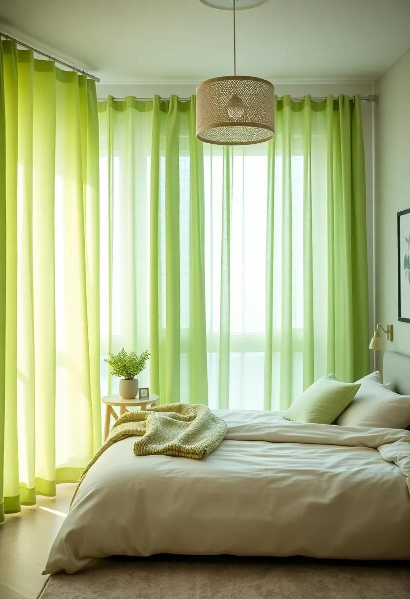 playful Curtains: Opt for light green curtains⁤ with ‍fun ⁤patterns to infuse personality while maintaining a cohesive, fresh look in the room