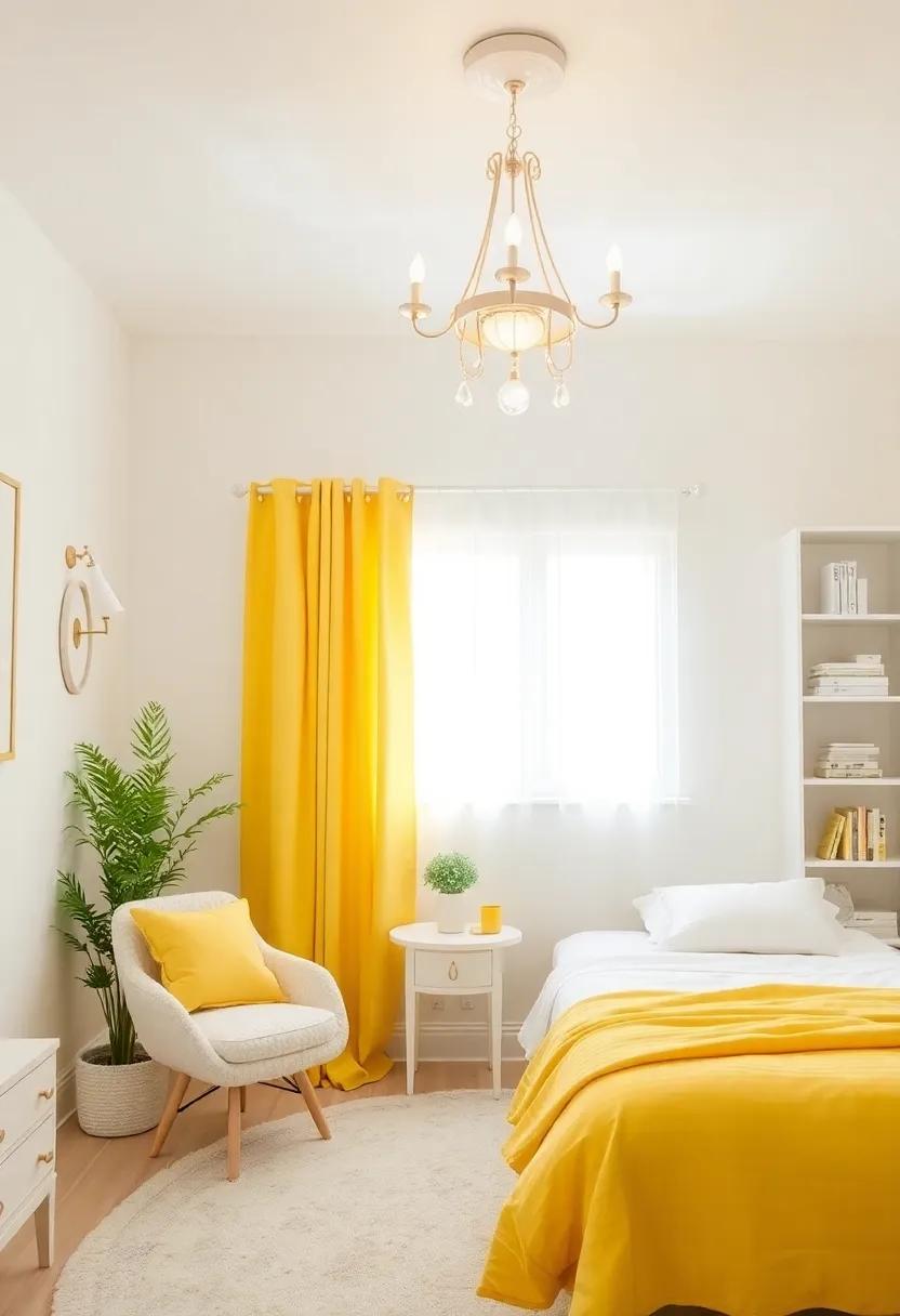 Whimsical ‌Lighting Fixtures: Choose a whimsical white chandelier ⁣or lamp to add character while⁢ illuminating the space