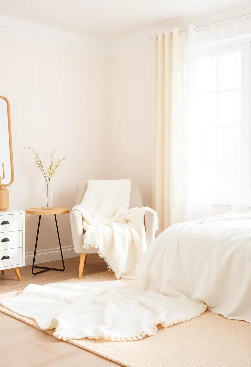 White‌ Throw Blankets: Drape‍ a soft white throw blanket on the bed ⁢or a chair ⁤for added ⁤comfort ⁤and style