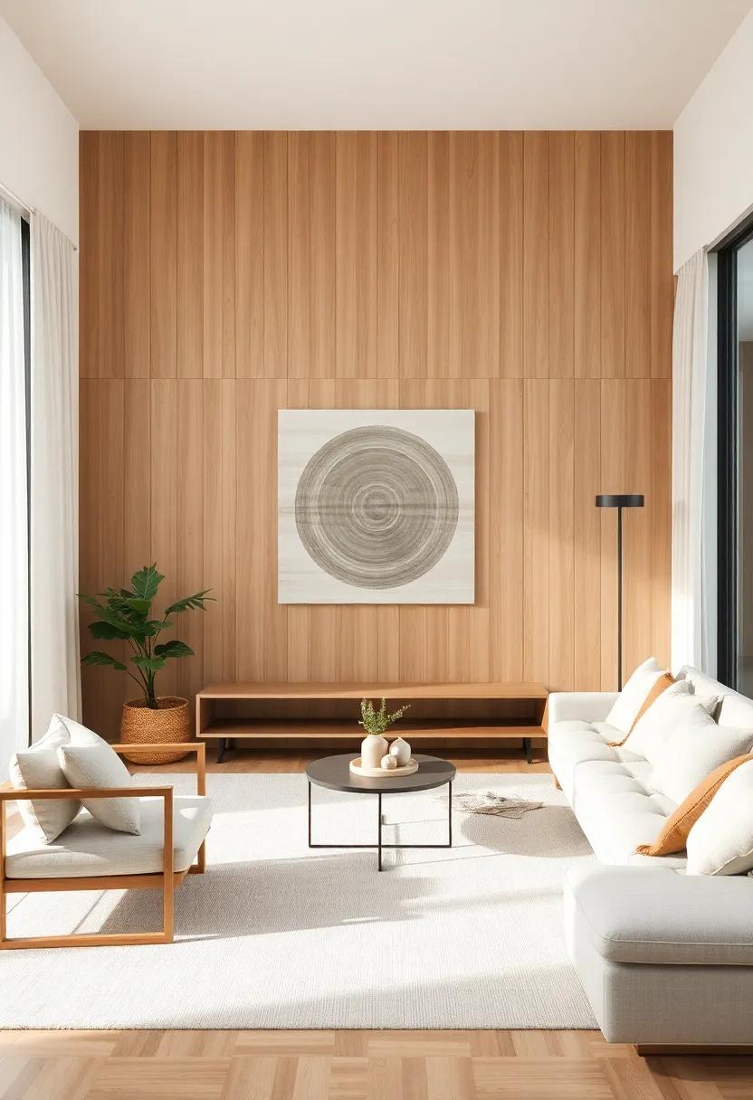 Textile Wall art: Hang​ fabric wall art or⁤ tapestries that resonate with earthy tones, enhancing the ⁤warmth ‍of the wood