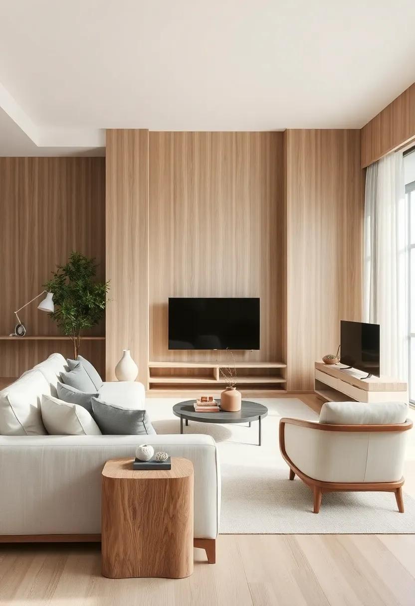 Create Balance: Use symmetry in ‌furniture arrangement and decor to balance the visual weight of the wooden panels