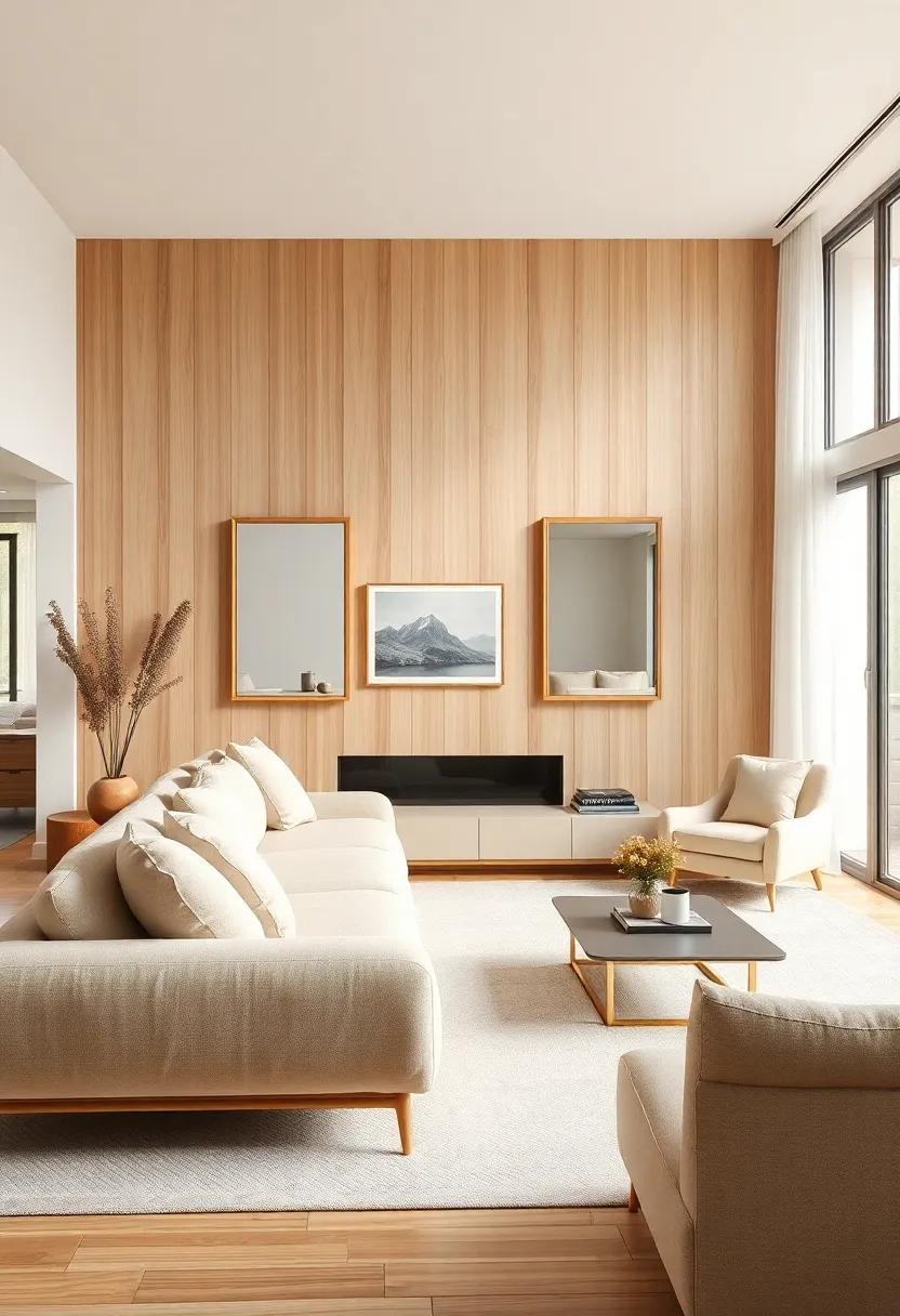 mirrors as Expansions: use strategically placed ‌mirrors to reflect light and create the illusion of a more spacious living room