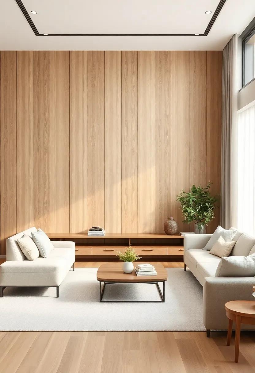 Textured Accent Wall: Choose one wall to be the star by adding textured wood paneling with‍ varied finishes and natural striations