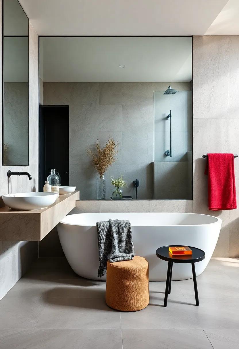 Large Mirrors: Discuss how expansive ‍mirrors not only⁤ enlarge the space but also enhance the perception of light
