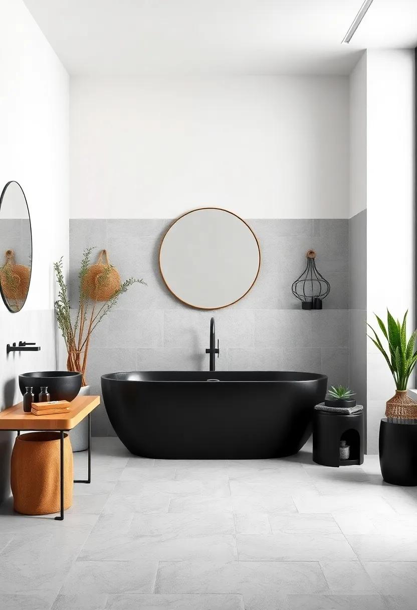 Spa-Like Atmosphere: Transform your bathroom into a serene retreat with black fixtures that evoke ⁤a spa-like ambiance