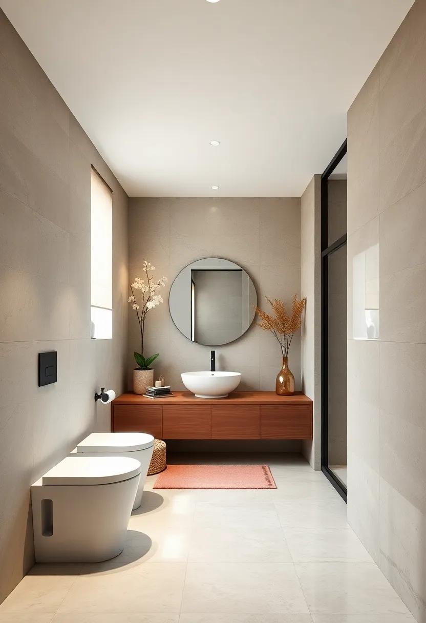 embracing Earthy ⁤Tones for Serenity in Your Guest Bathroom Design