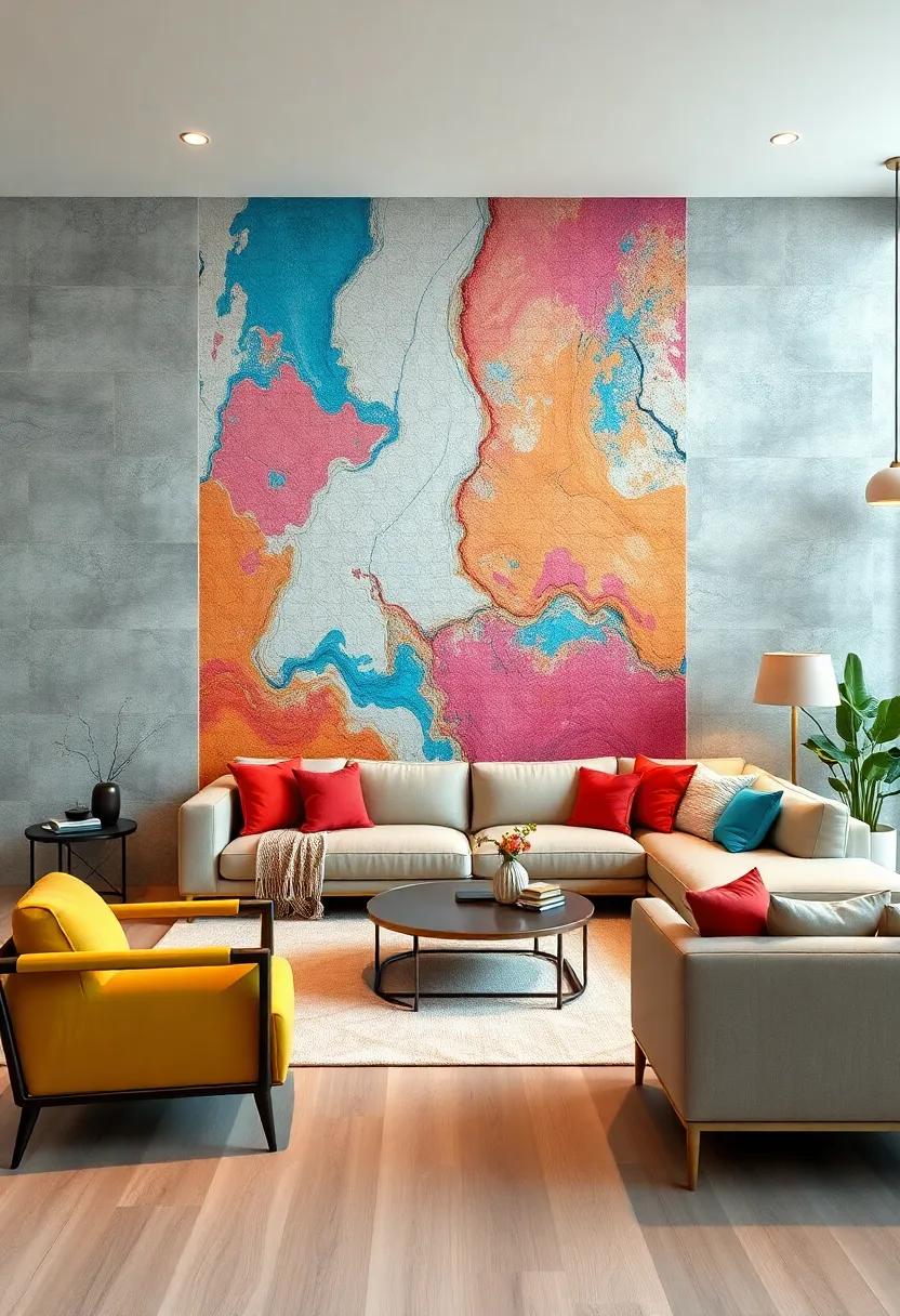 Luxe‍ Textures: opt ‍for wallpapers ⁣that ⁤mimic ⁣luxurious materials,⁣ such​ as silk or ‍velvet, adding opulence to the walls of your ‌living room
