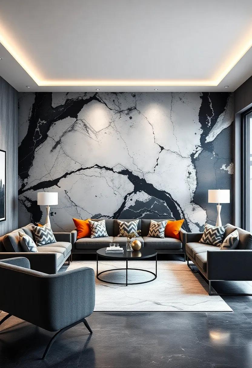 Monochrome​ Magic: Dive ​into the world⁢ of black⁤ and white patterns, ⁢where ‍high contrast designs offer sophistication‍ and⁢ depth‍ to your space