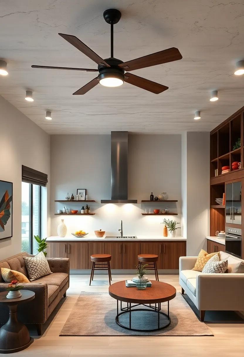 Ceiling Fans with Lights:​ Combine practicality and⁤ style by selecting ceiling fans⁢ with ​built-in lights,⁢ perfect for ‌larger⁢ kitchens needing airflow‌ and ⁢illumination