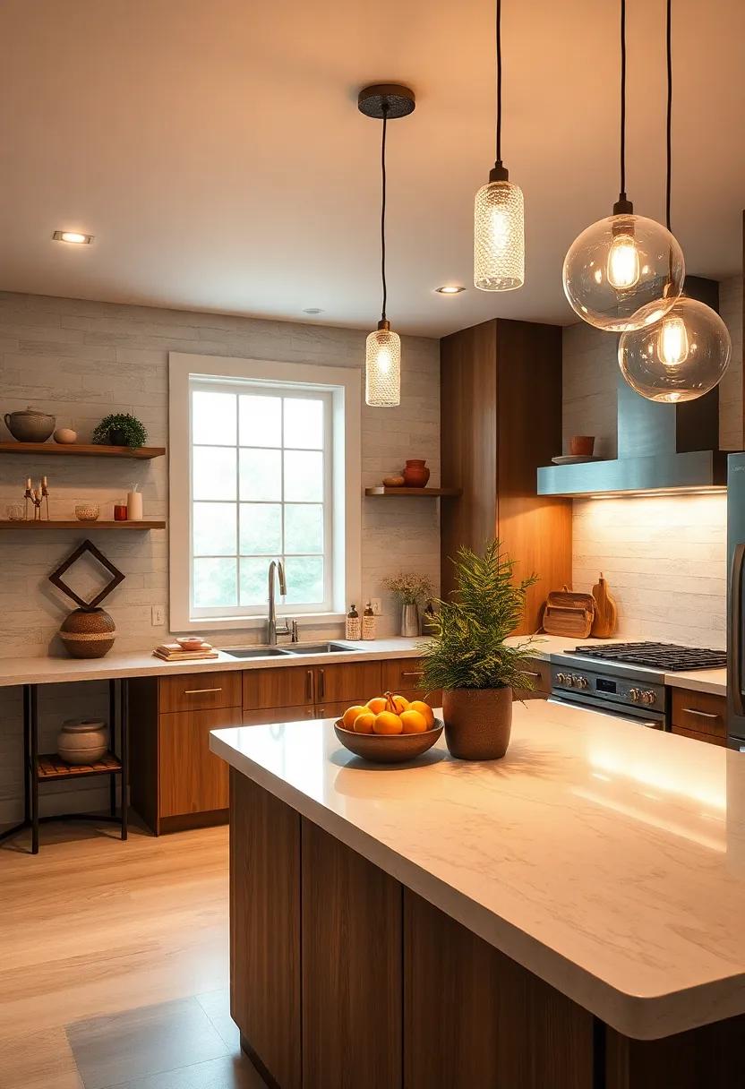 Crystal Accents: Elevate your culinary space with ⁤light fixtures featuring crystal accents, creating stunning reflections and a sense of luxury