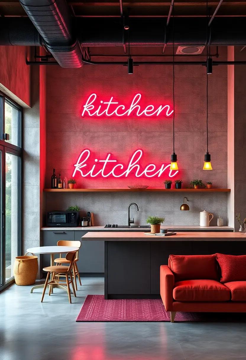 Neon⁤ Signs: Make a fun statement with neon ⁣signs that ‌say ⁢it all—perfect‍ for adding personality ‍and flair to⁤ your ⁣culinary corner