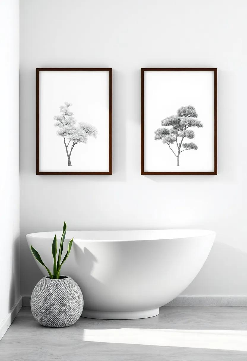 Framed Nature Prints: Decorate​ your walls with ​simple‍ artwork depicting serene landscapes or botanical prints to draw the⁣ eye and‍ soothe the mind