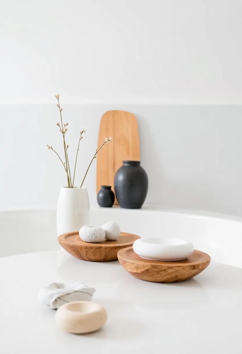 Spa-Inspired ⁣Accessories: Use minimalist, high-quality bath accessories ⁤like ‌pumice​ stones and​ driftwood soap ⁢dishes for a‍ serene, cohesive look