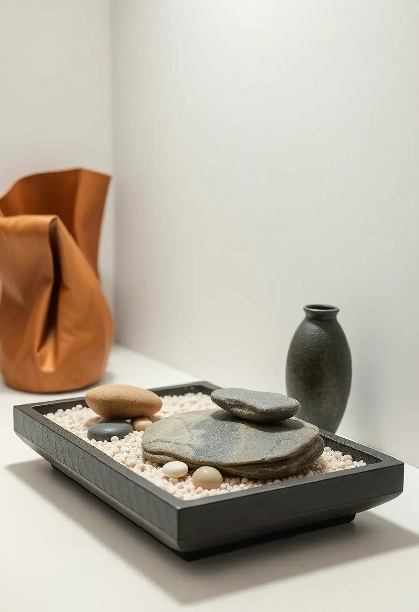 Zen Garden‌ Accessories: Place small stone trays, sand, or pebbles in⁤ your⁤ bathroom to create ⁣a mini zen garden that encourages mindfulness