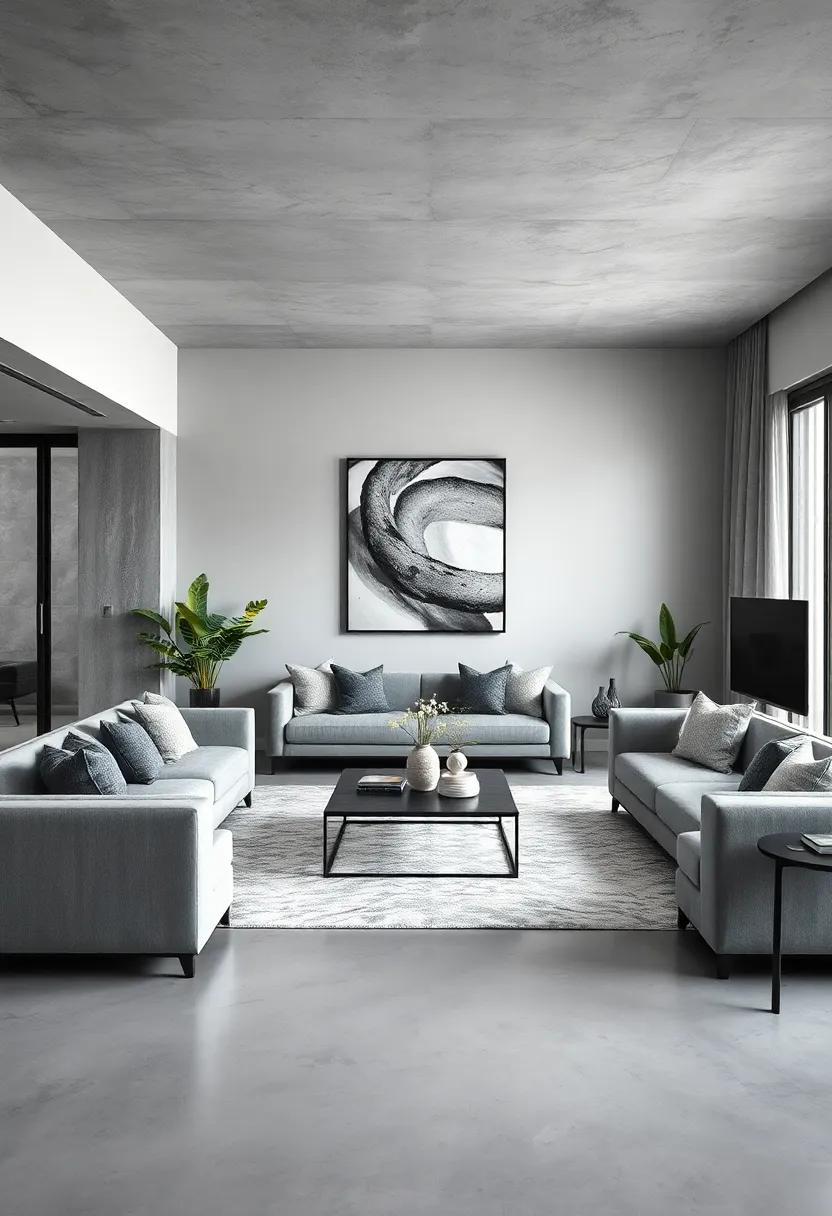 Artistic Accents: Introduce bold gray artwork or monochrome photography on the ‍walls to infuse ⁤personality‌ and sophistication