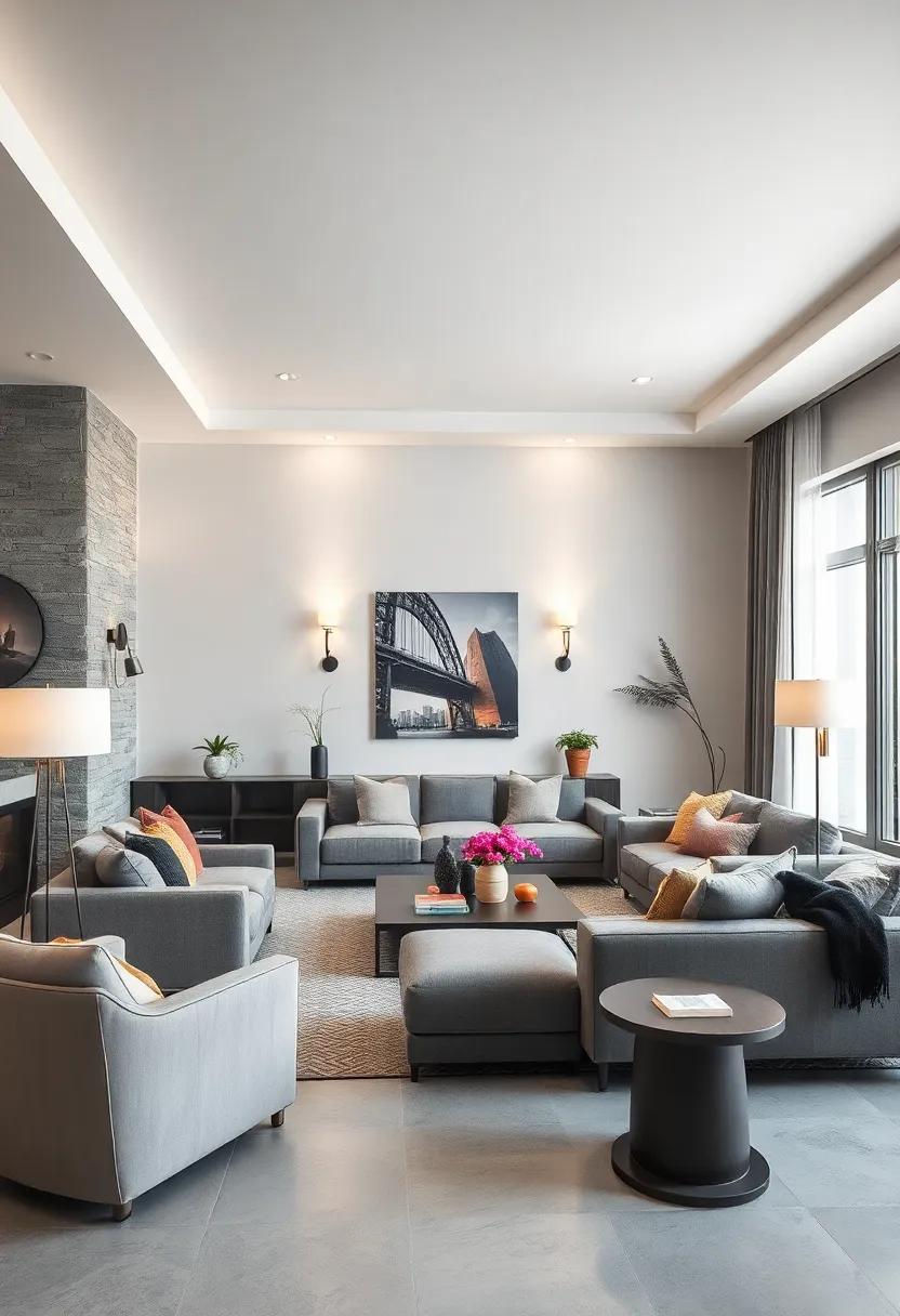 Layered Lighting: Incorporate​ a variety of lighting sources, such as floor⁣ lamps, sconces, and pendant lights, in different finishes for a warm, inviting ambiance