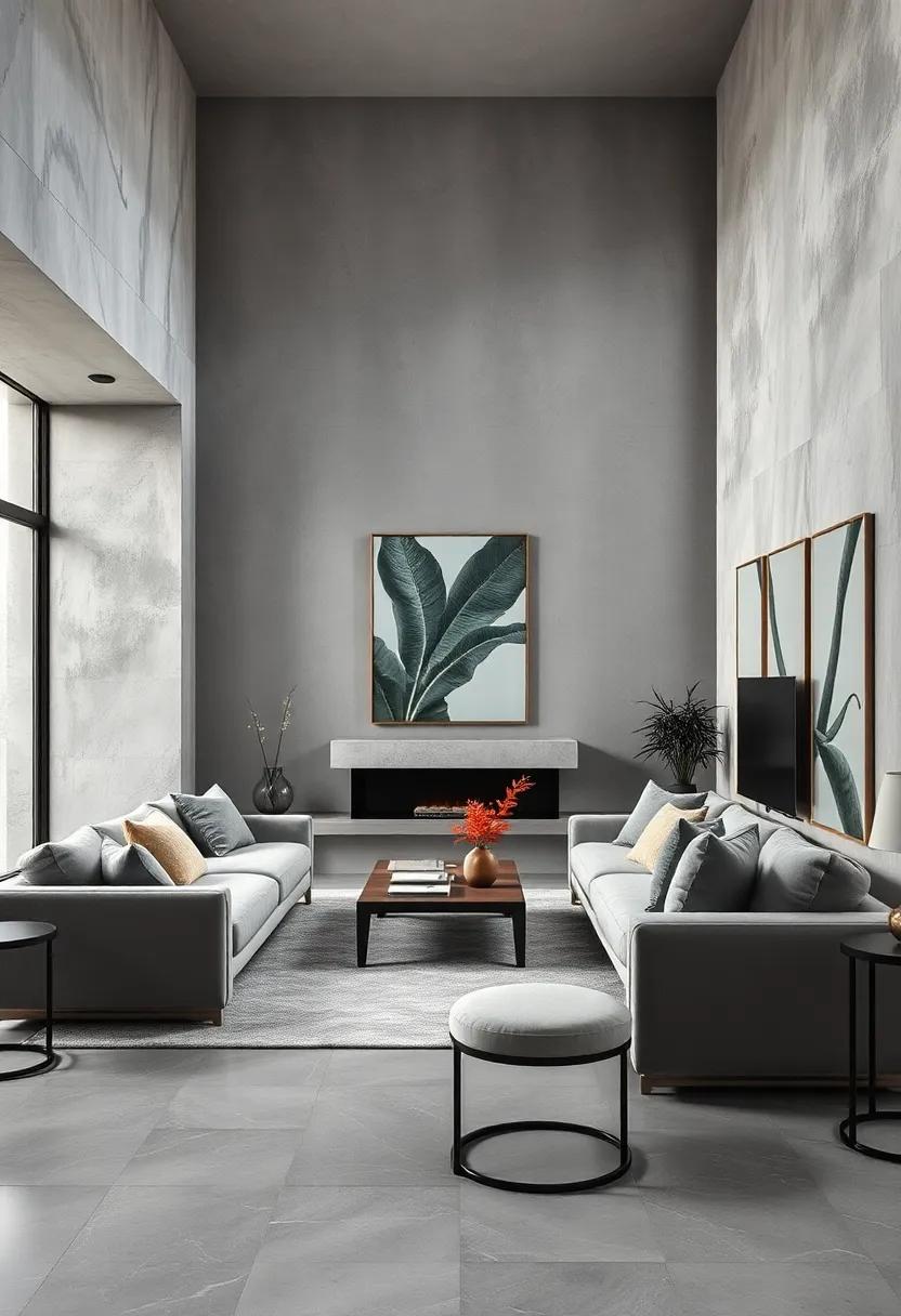 Luxurious Textiles:‌ Incorporate a variety of textures such as velvet, cashmere, and⁢ linen in your gray palette⁤ to add a ⁤touch of opulence‍ and warmth