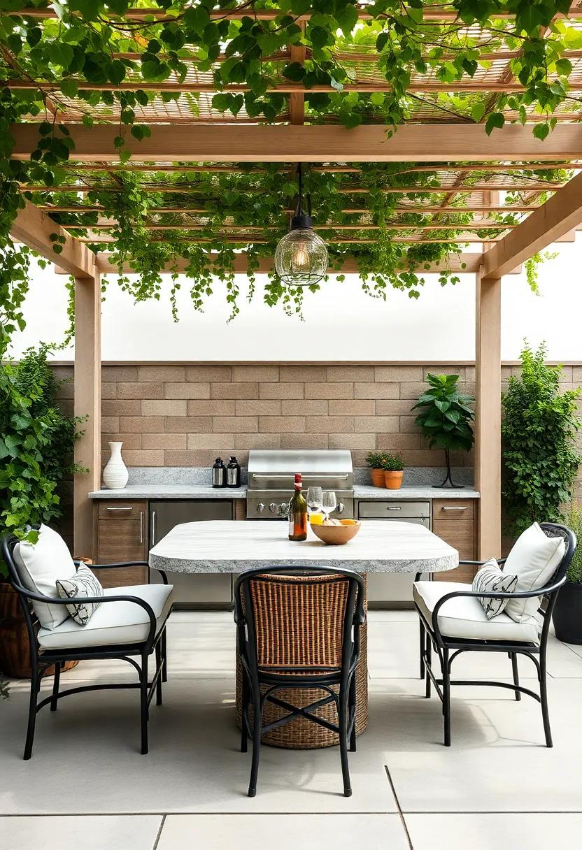 Cozy Nooks: Arrange a semi-private bar space ⁣surrounded by trellises‍ draped with vines, making it a​ romantic⁣ getaway in your own‍ backyard