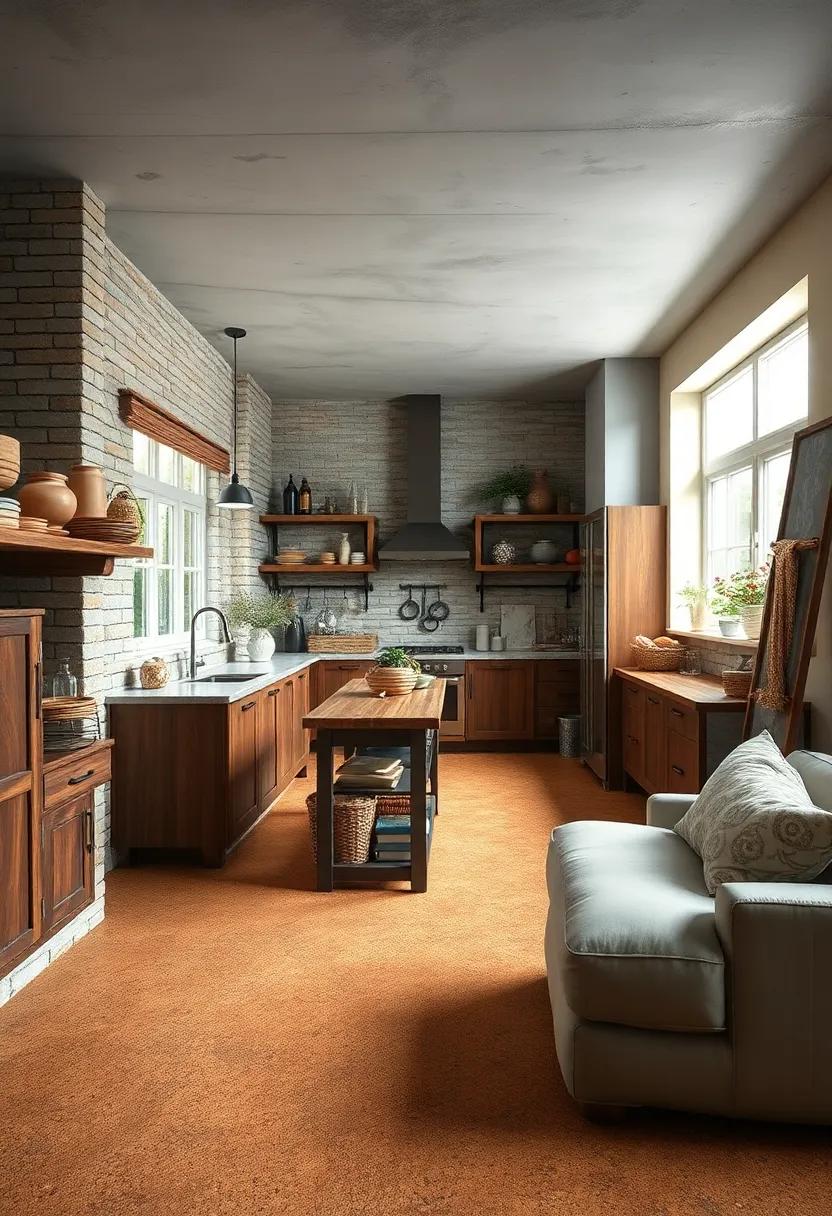 Creating a Cozy Atmosphere with Textured Cork Flooring in Your Kitchen
