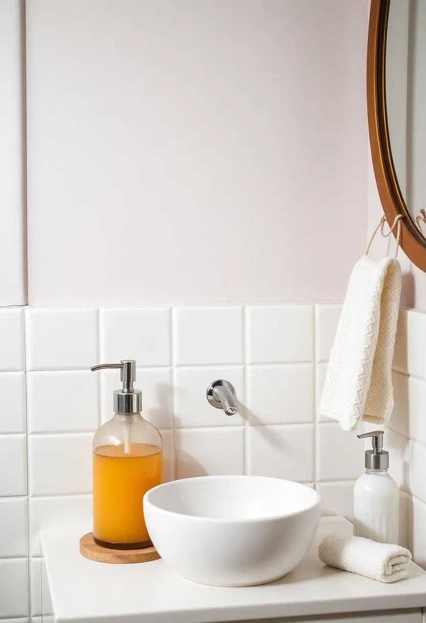 Add⁢ a touch of ⁢whimsy with a vintage-style soap ​dispenser, creating‌ a nostalgic ​vibe in your bathroom
