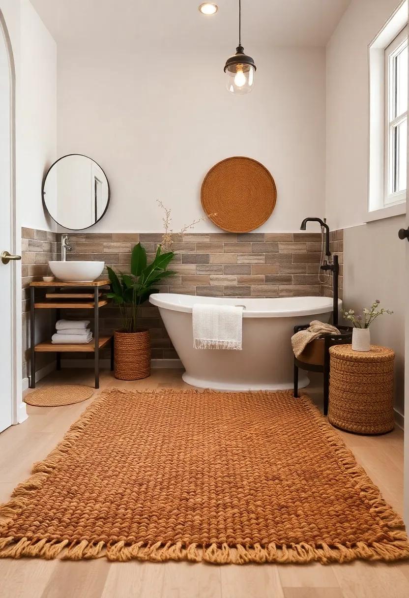 Incorporate a woven ‌area rug​ with earthy tones to add warmth and comfort underfoot⁢ in ⁢your small space