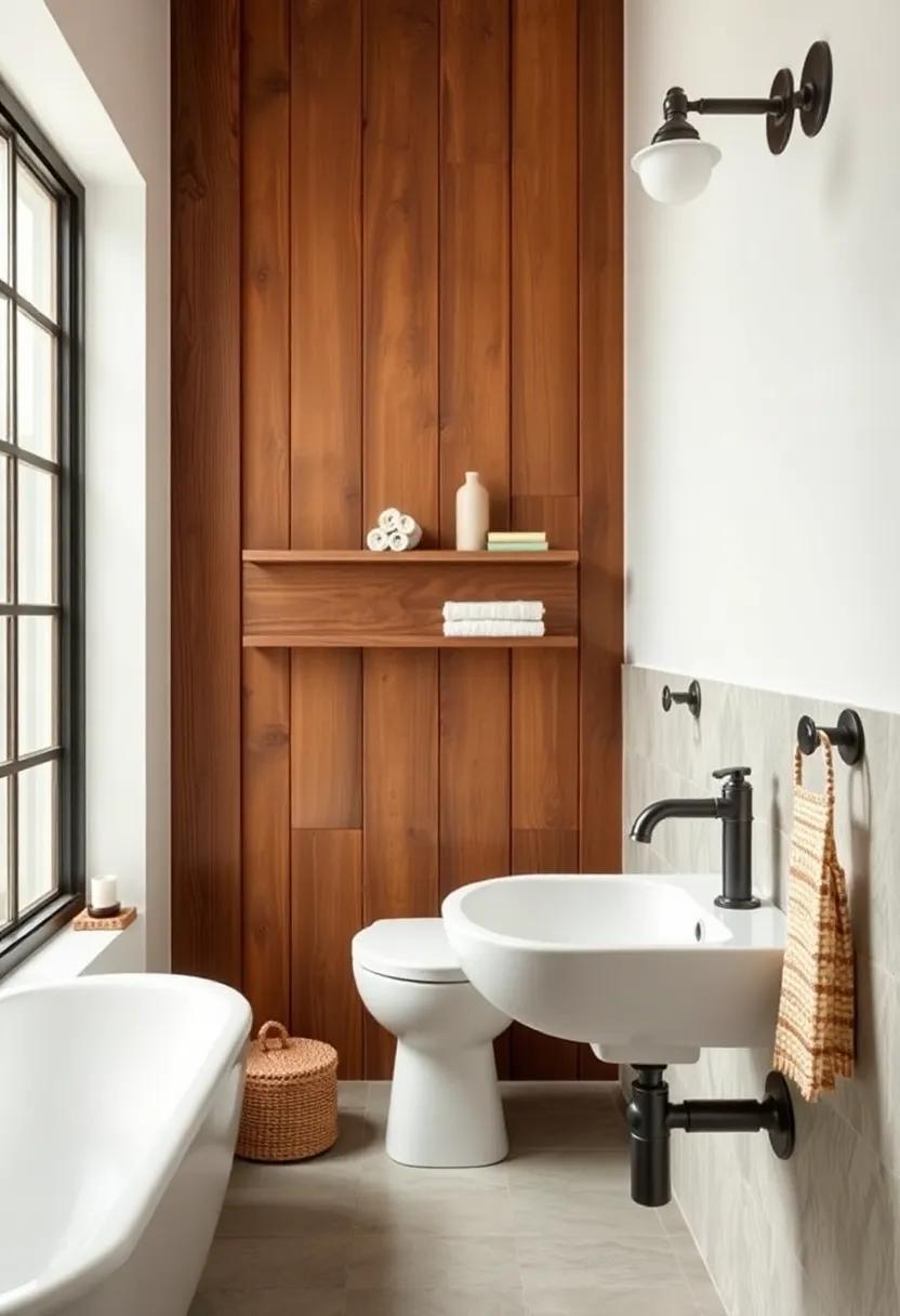 Swap out⁣ modern fixtures for‍ vintage-style faucets and hardware to infuse your bathroom with rustic character