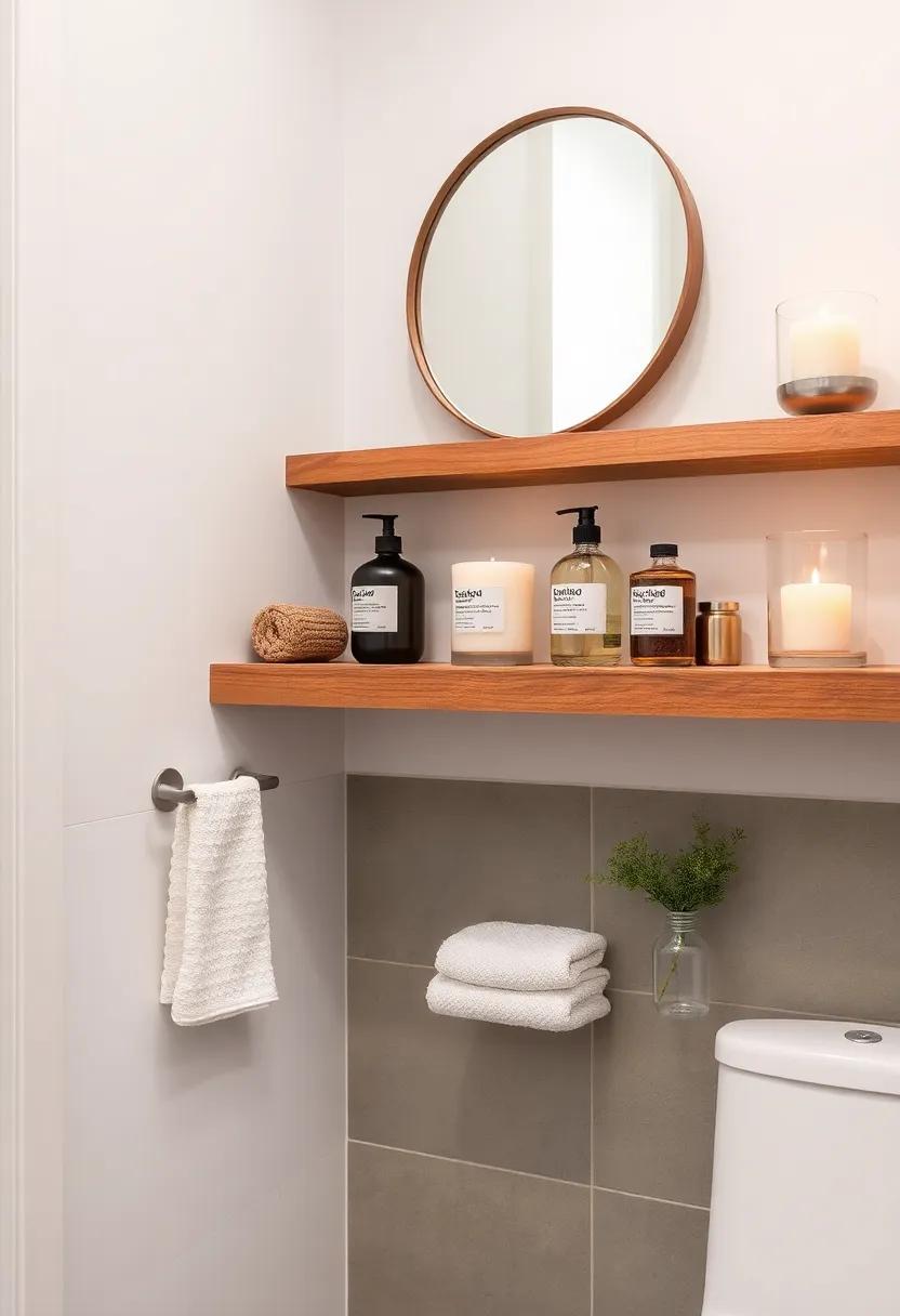 Use open⁤ shelving to display handmade soaps or artisanal⁣ candles, enhancing the⁢ rustic ambiance⁣ while being functional