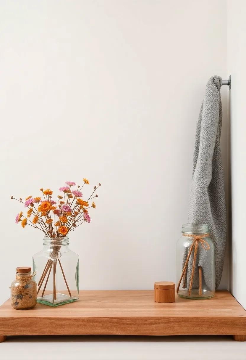 Use glass jars filled with‍ dried flowers⁢ as centerpieces, inviting a touch⁤ of nature‍ indoors ​while remaining low-maintenance