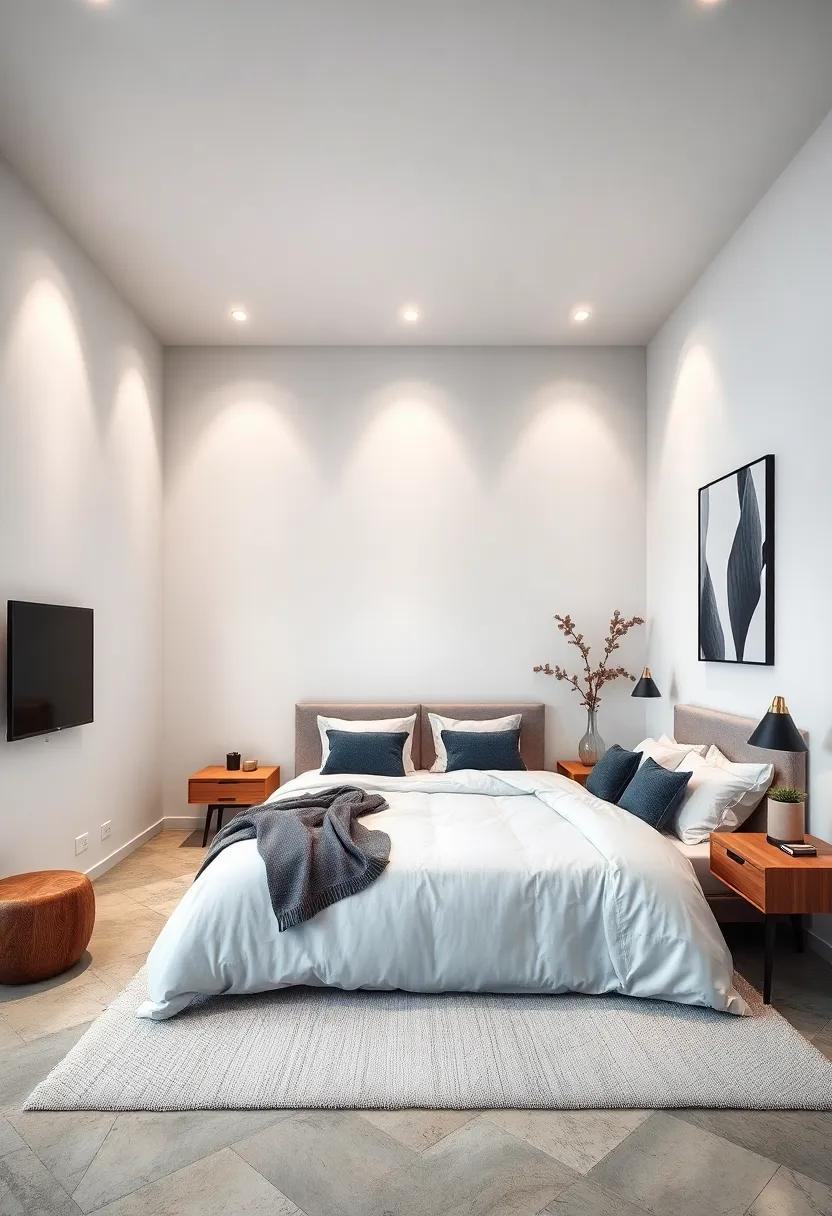 Statement Walls: Artistic Touches with Monochrome Murals