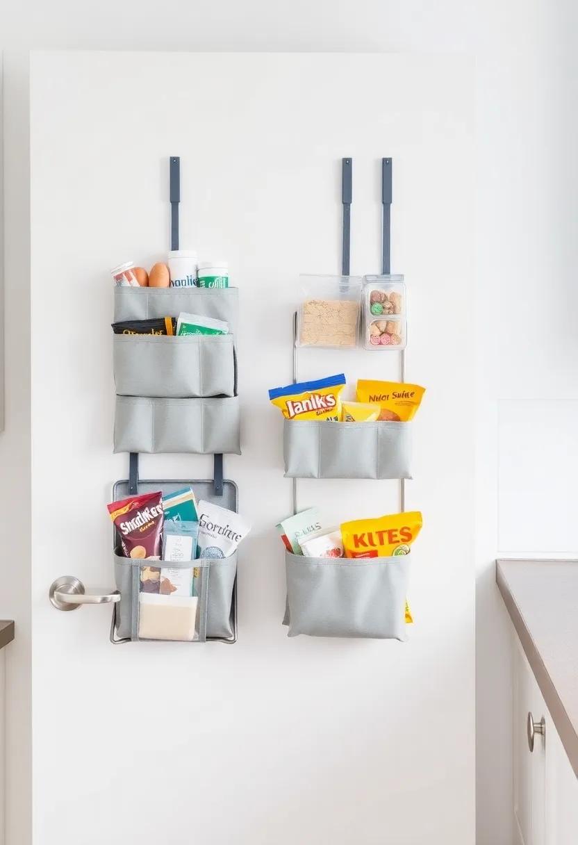 Over-the-door organizers: Hang organizers over your pantry or ⁤cupboard doors for extra storage of snacks and cooking essentials without taking ⁢up counter or shelf space