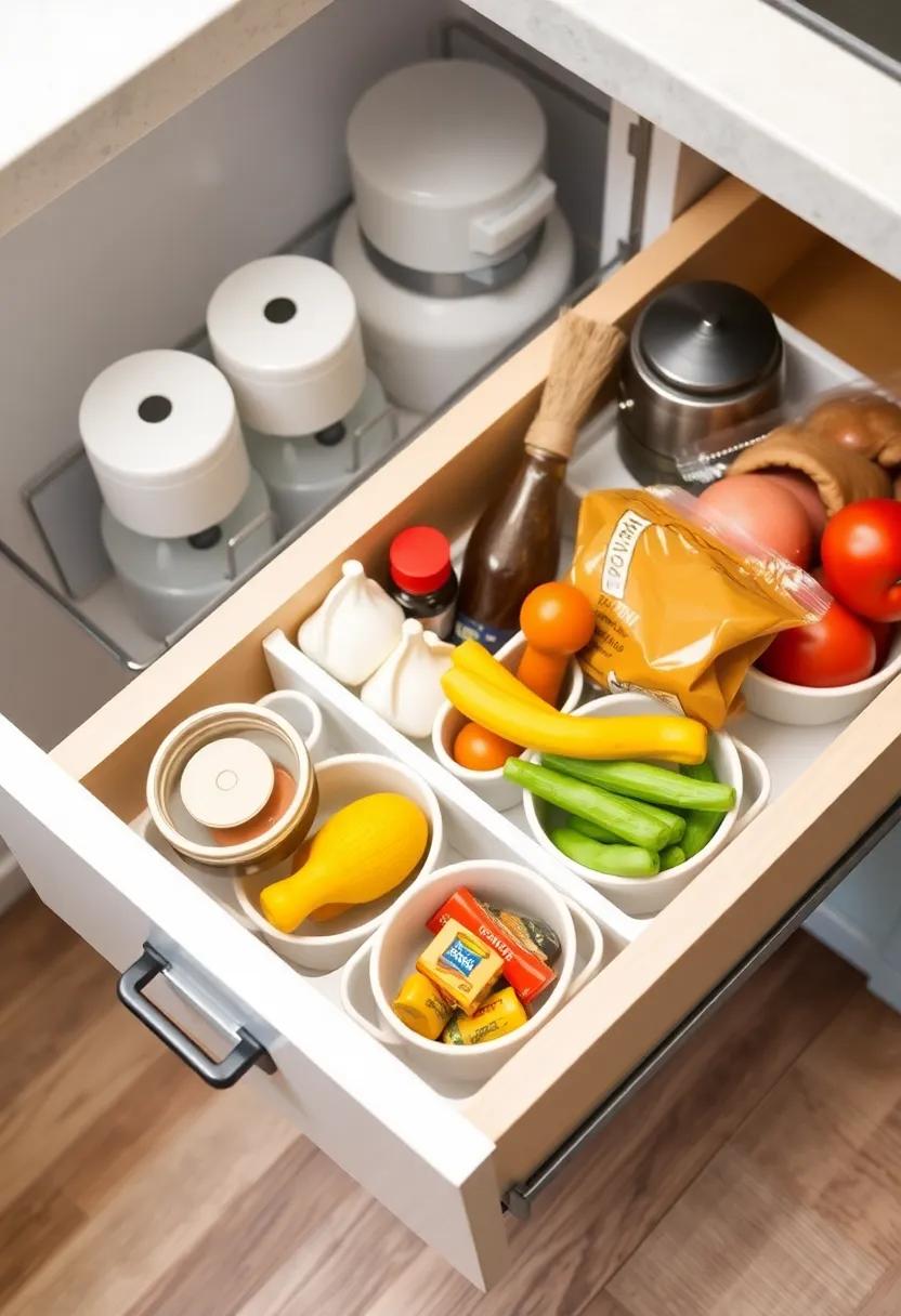 Utilize drawer pots: Invest in‌ drawer pots or pull-out⁤ bins for under-counter storage, keeping your kitchen essentials organized‌ yet accessible