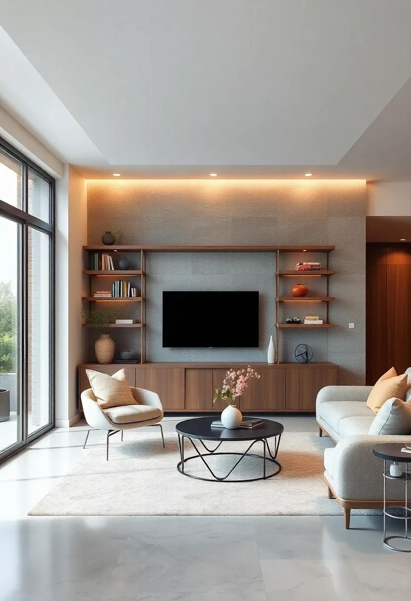 Embracing Minimalism: Creating an Expansive Feel ⁣with‍ Sleek Built-In Shelving