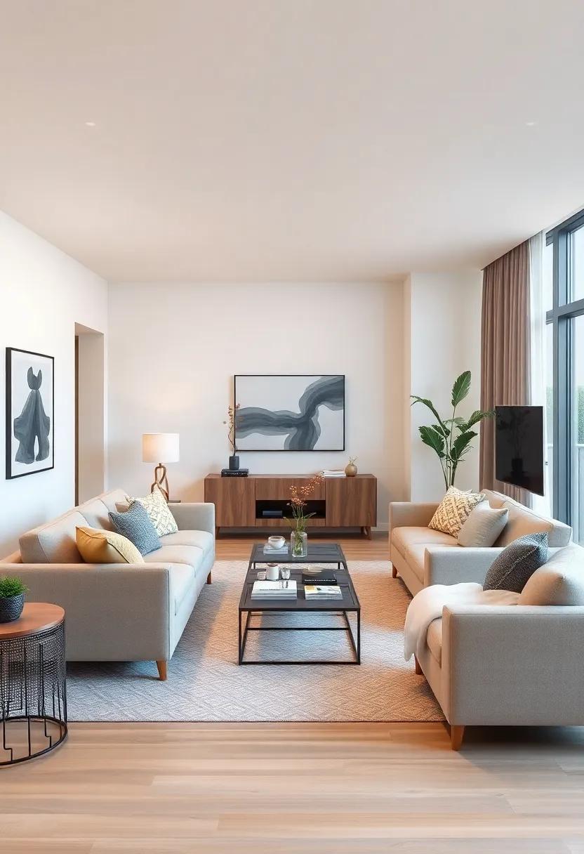 Open Concept living: Explore how neutral upholstery can seamlessly connect different areas‌ in an open-concept living space with fluidity