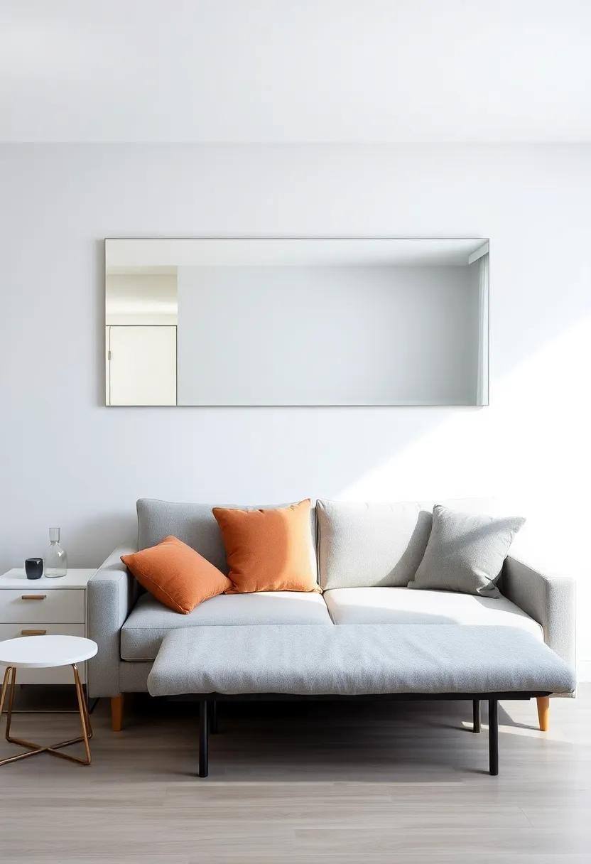Incorporate‌ Mirrors: Place mirrors ‌strategically to reflect light and create a sense of depth, making ‍your living room appear larger