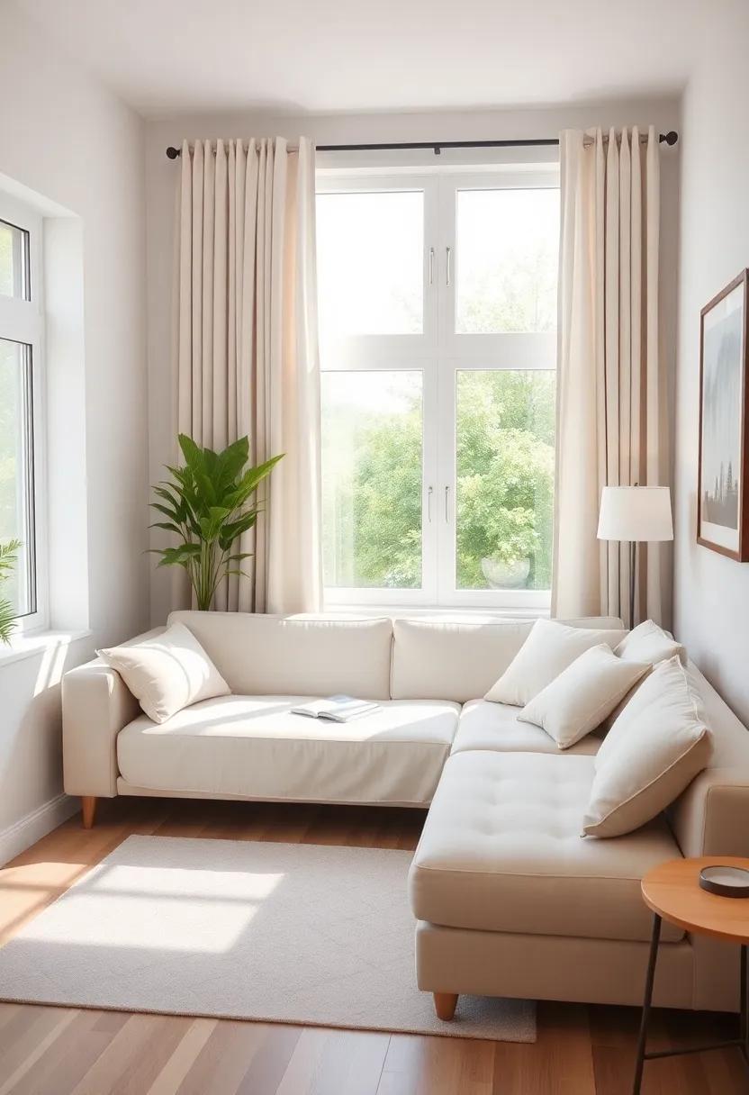 Maximize ‌natural ​Light: Keep window⁣ treatments light and airy,‍ allowing floods ​of natural light⁢ to make the small ​room feel ⁣inviting
