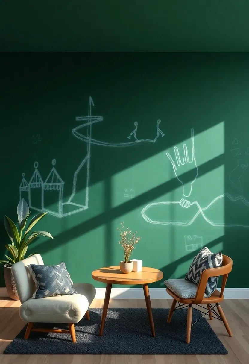 Chalkboard Walls: Sparking Ideas and Creativity with a Writable Surface