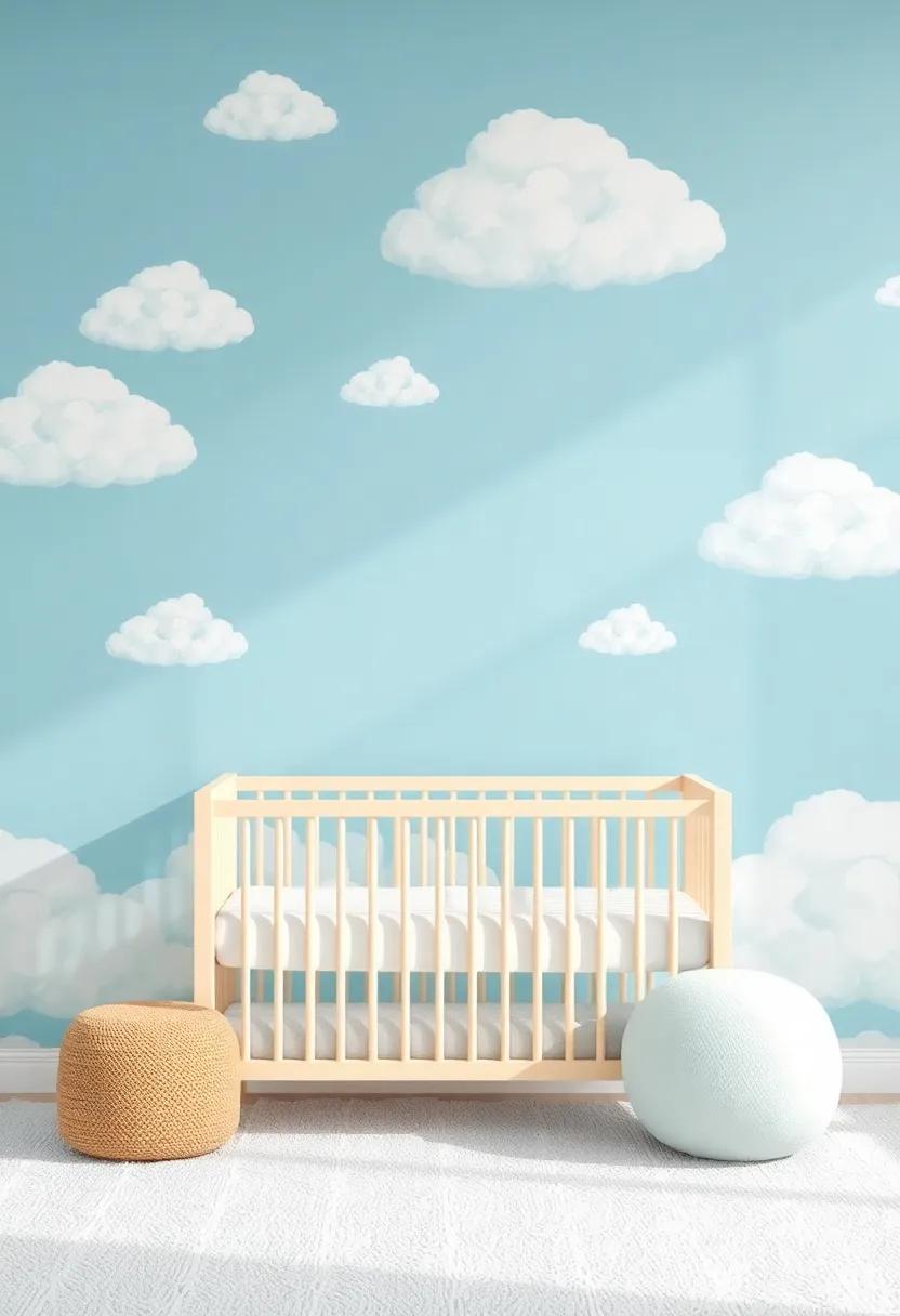 Dreamy​ Clouds: Craft a serene environment with cloud‌ motifs, soft blue hues, and delicate textures that ​evoke a sense of calm ⁤and tranquility