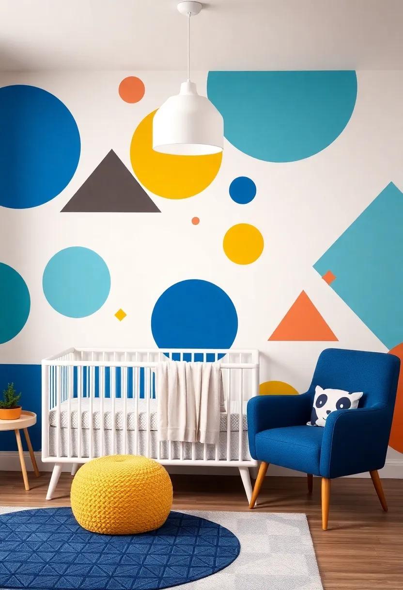 Funky Geometries: Play with⁣ shapes and colors using bold geometric patterns, fun wall decals, and‌ trendy furniture that adds a modern flair to‍ any nursery